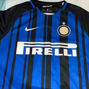 Used Authentic Inter Milan Nike Soccer Jersey. Size M